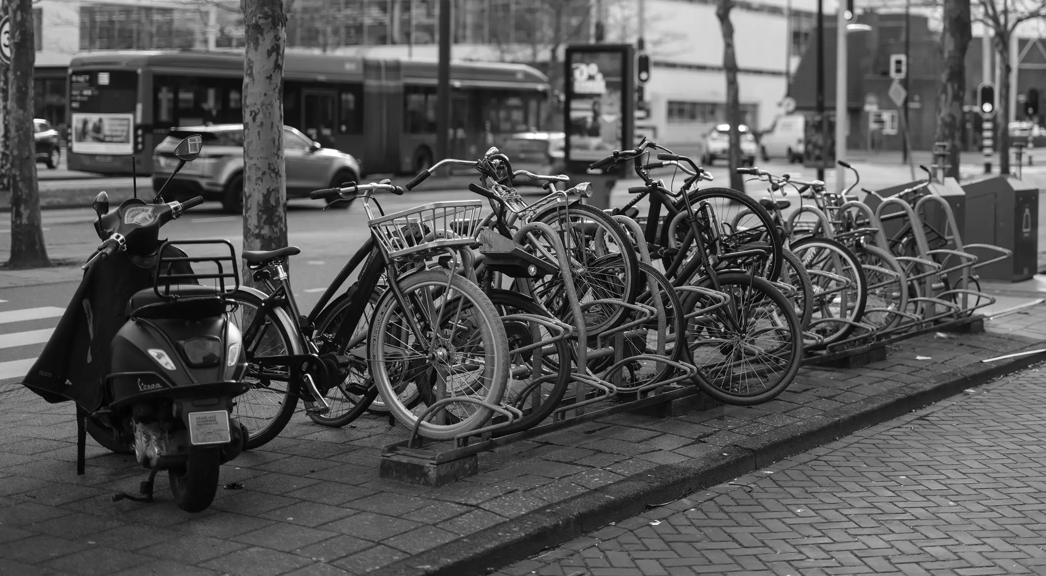 Biciclete în stație de bike sharing